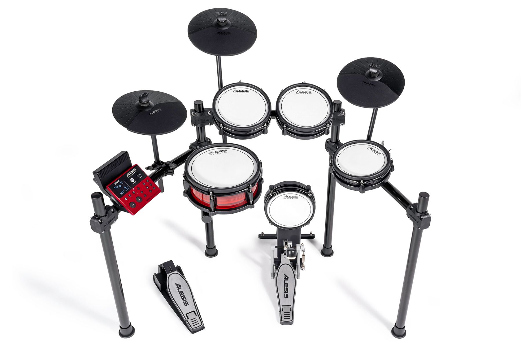 Alesis Nitro Pro Kit | 10-Piece Professional Electronic Mesh Drum Kit with Bluetooth