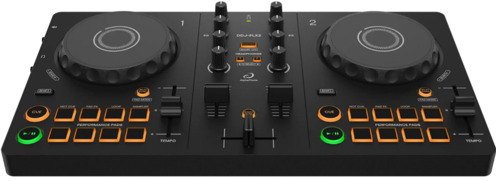 AlphaTheta DDJ-FLX2 | Bluetooth & Multi-Platform Compatibility