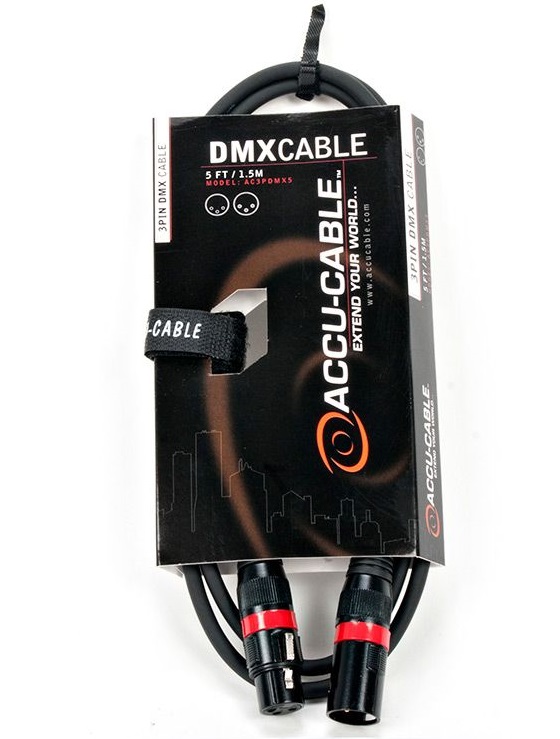 American DJ AC3PDMX5 | 5' 3-Pin DMX Cable