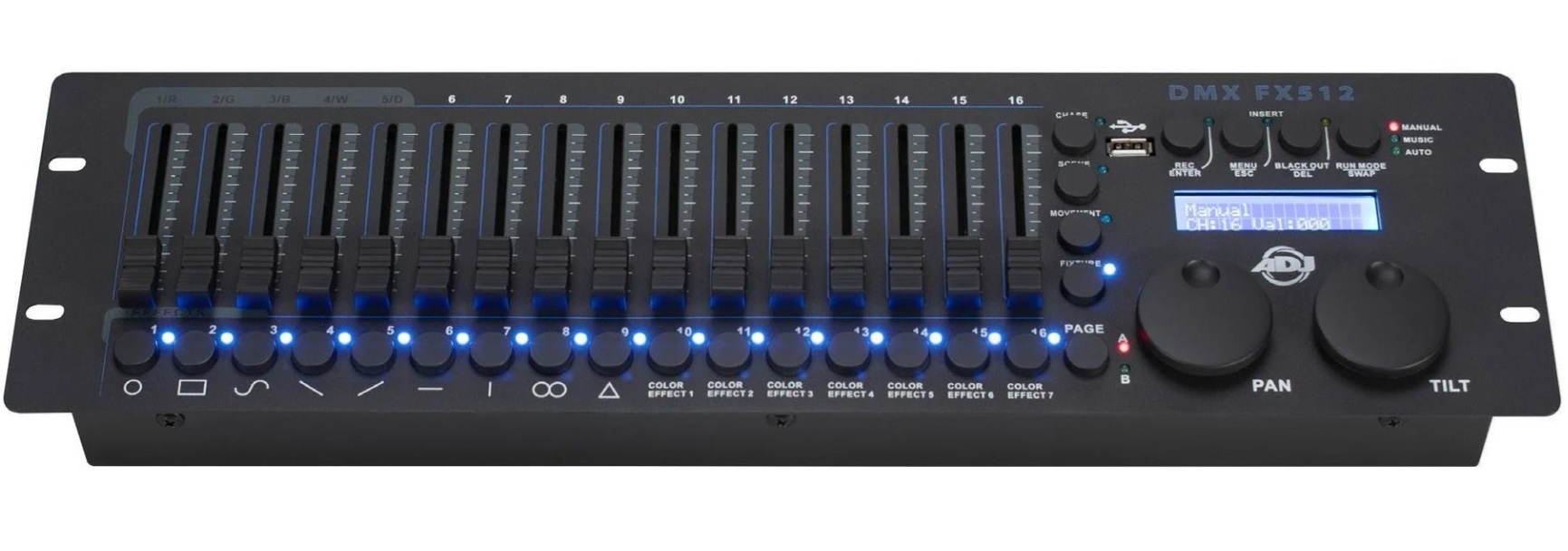 American DJ DMX FX512 | Rack-Mount DMX Controller with RDM Support