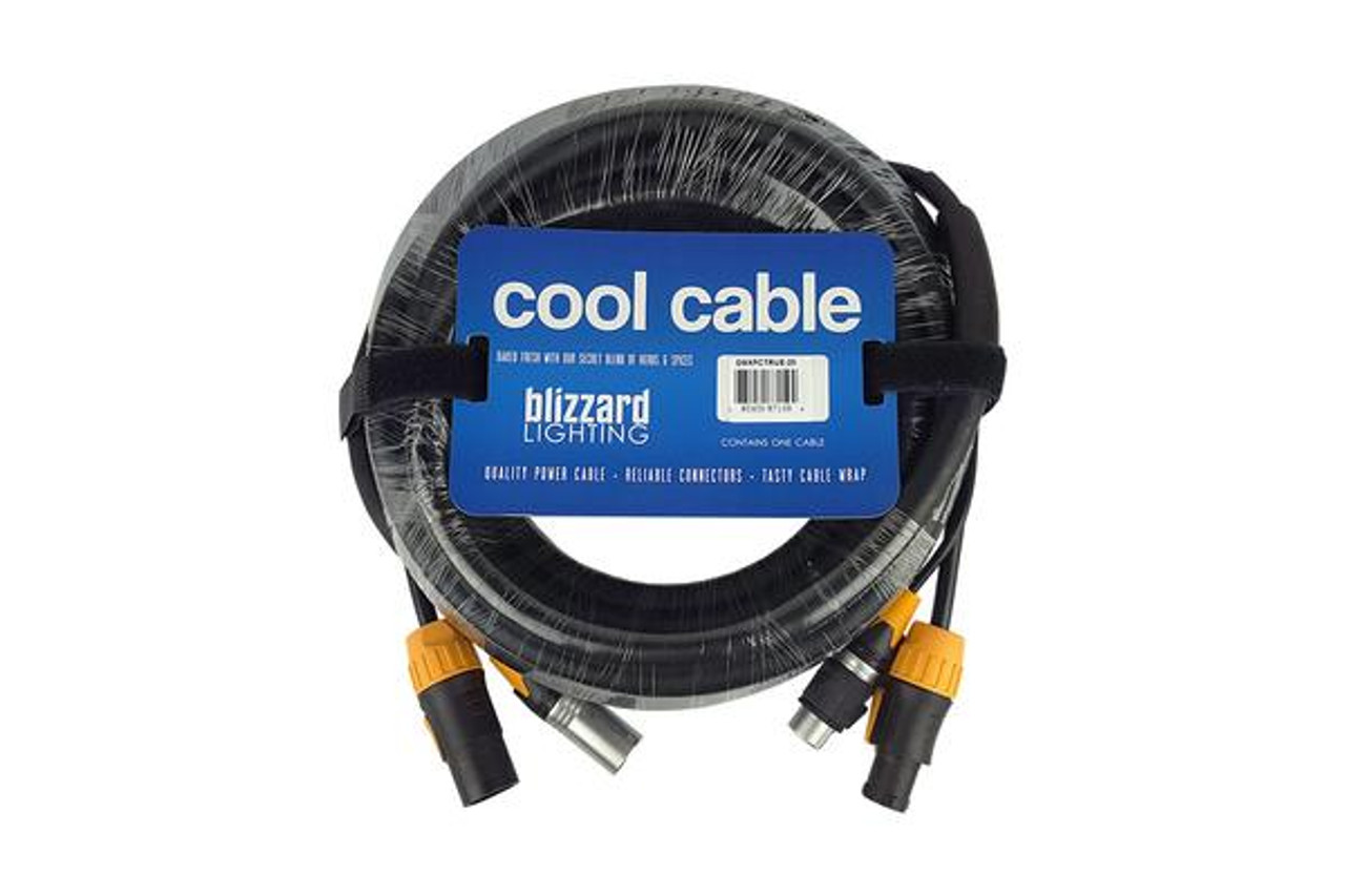 Blizzard Lighting DMXPCT-25 | 25ft True1 and DMX 3-Pin Combo Cable