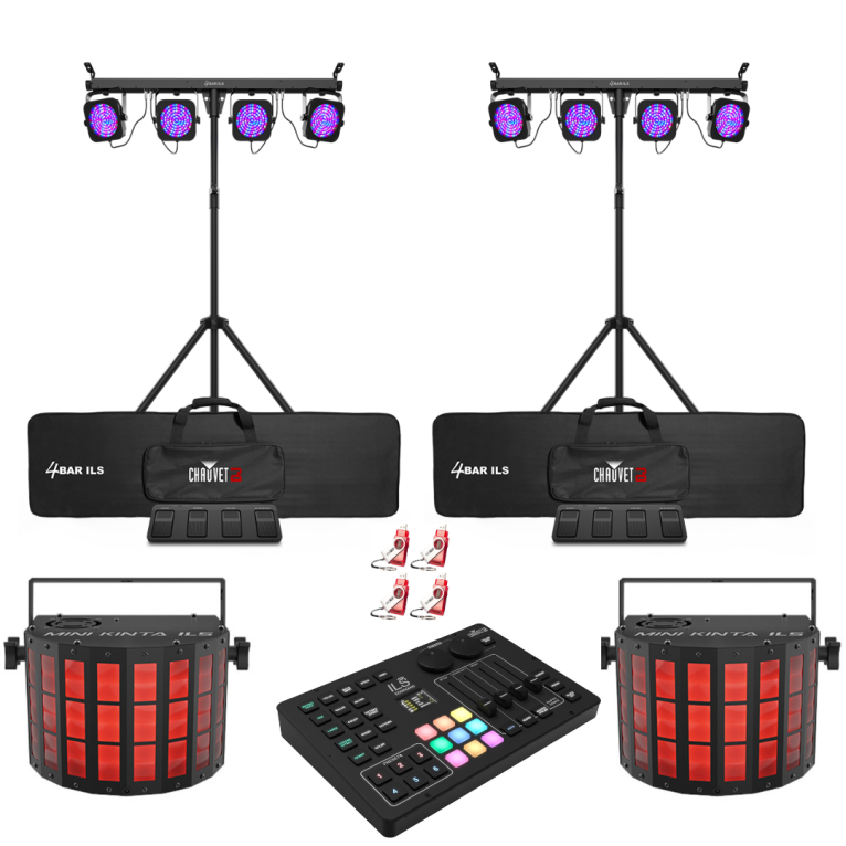 Chauvet DJ 4Bar ILS & Kinta Bundle with Command