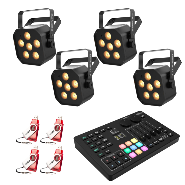 Chauvet DJ EZLink Par Q6BT ILS Bundle with Command