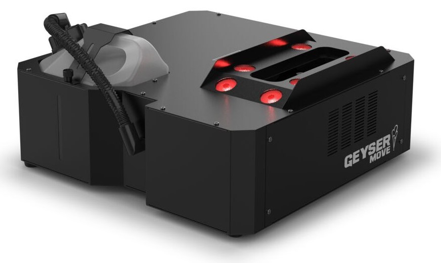 Chauvet DJ Geyser Move | Dynamic Fog Machine with Motorized Nozzle and RGB+UV LEDs