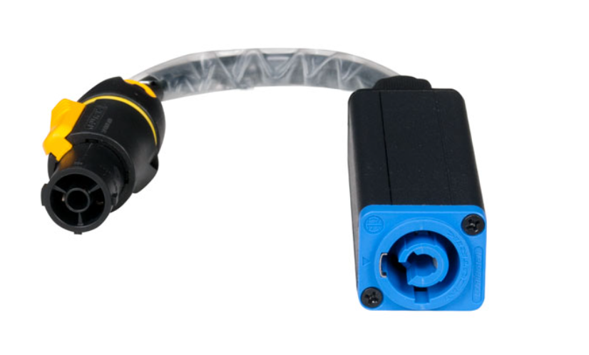 American DJ SIP1PCIA | 1ft Powercon (Blue, F) to TRU1 (M) Adapter