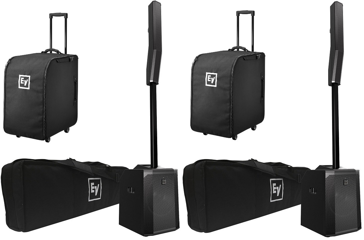 Electro-Voice Evolve 50 Package (2x Speaker Systems w/ Rolling Bags)