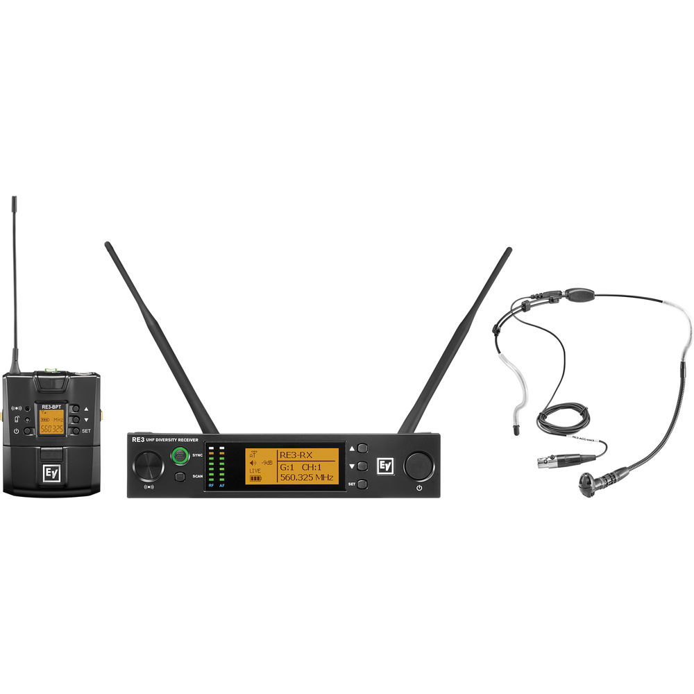 Electro-Voice RE3-BPHW-6M | Bodypack Wireless System with Headworn Mic (6M: 653 to 663 MHz)