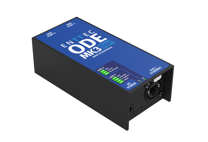 Enttec ODE MK3 | Ethernet to Dual DMX