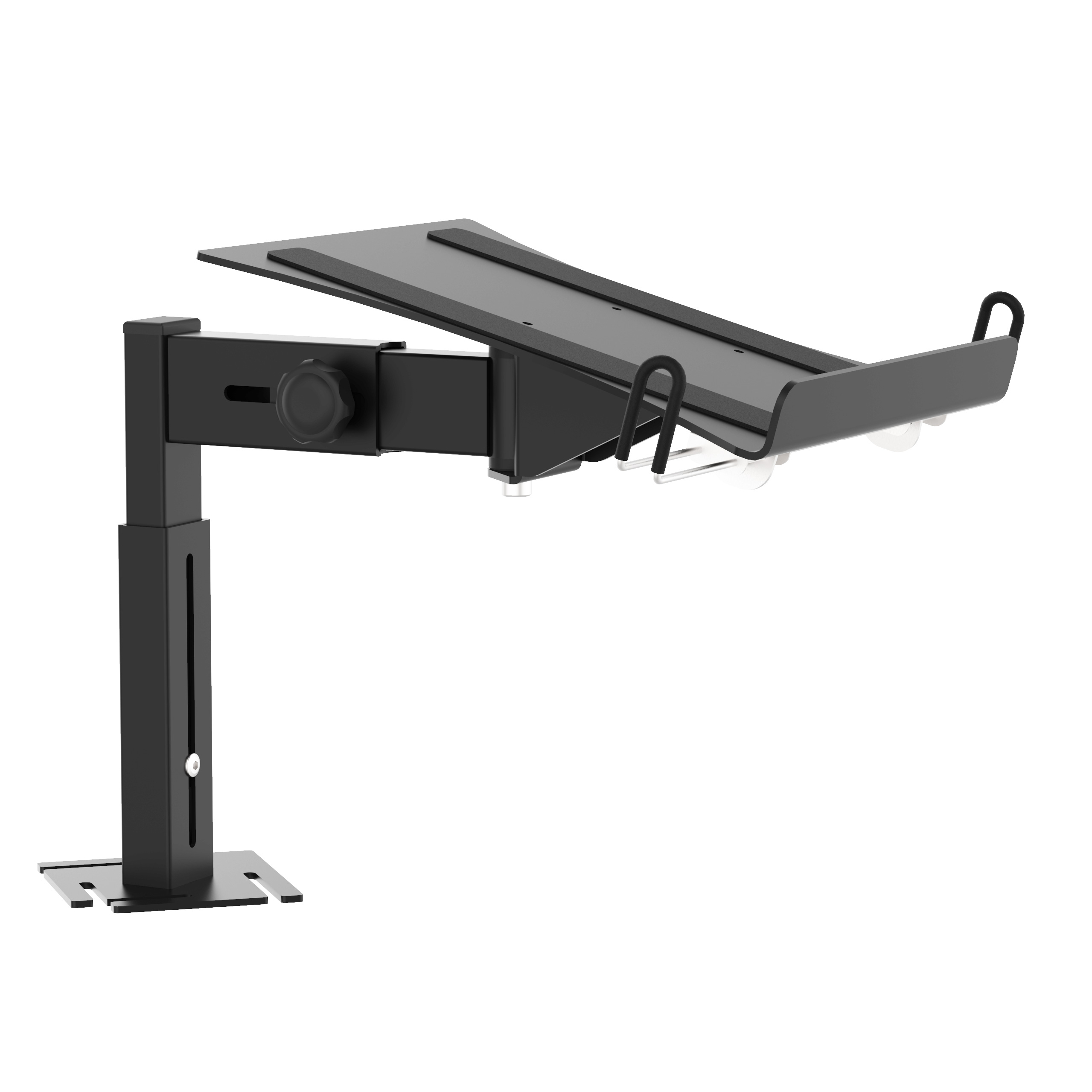 Humpter XFH-B3LSBL | BLACK Universal Side Laptop Shelf Mounting Stand