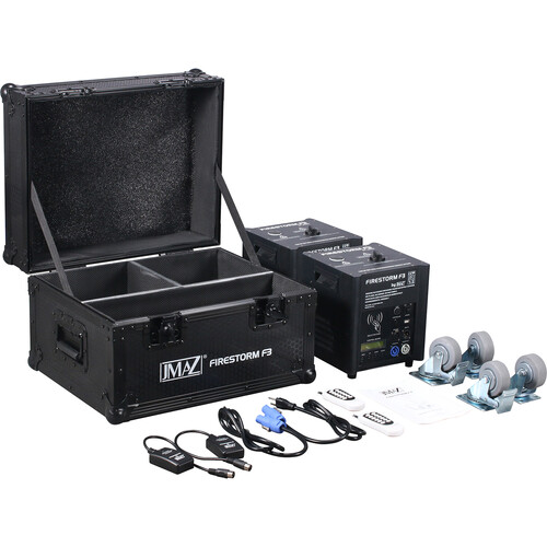 JMaz FireStorm F3 Package | 2x Cold Spark Machines, 2x 200g Powder, 1x Case