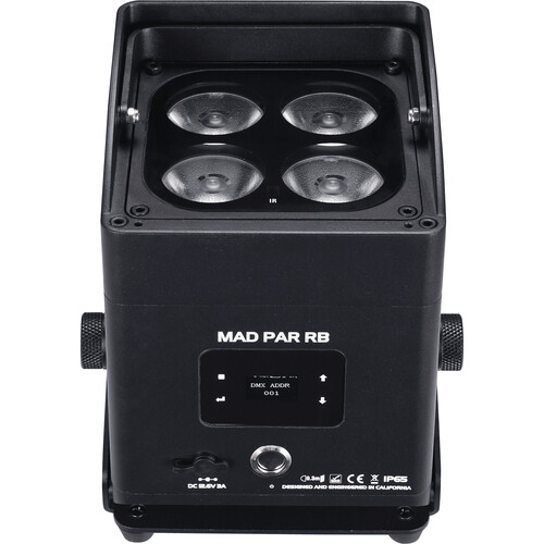 JMAZ Mad Par RB | 80W RGBAL+C LED Swappable Battery-Powered Outdoor Uplight