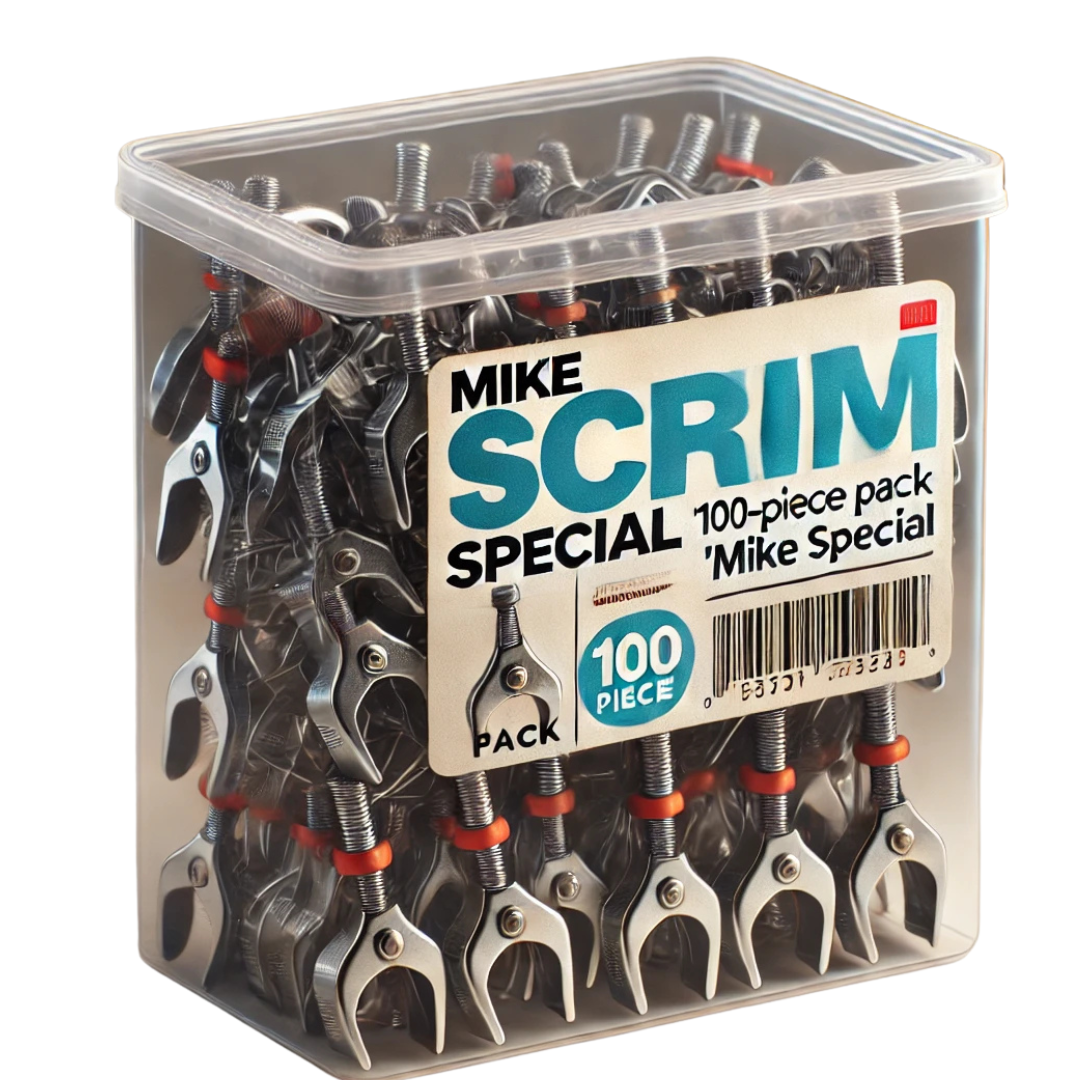 Mike Special | 100 pc Pack of Scrim Clamps