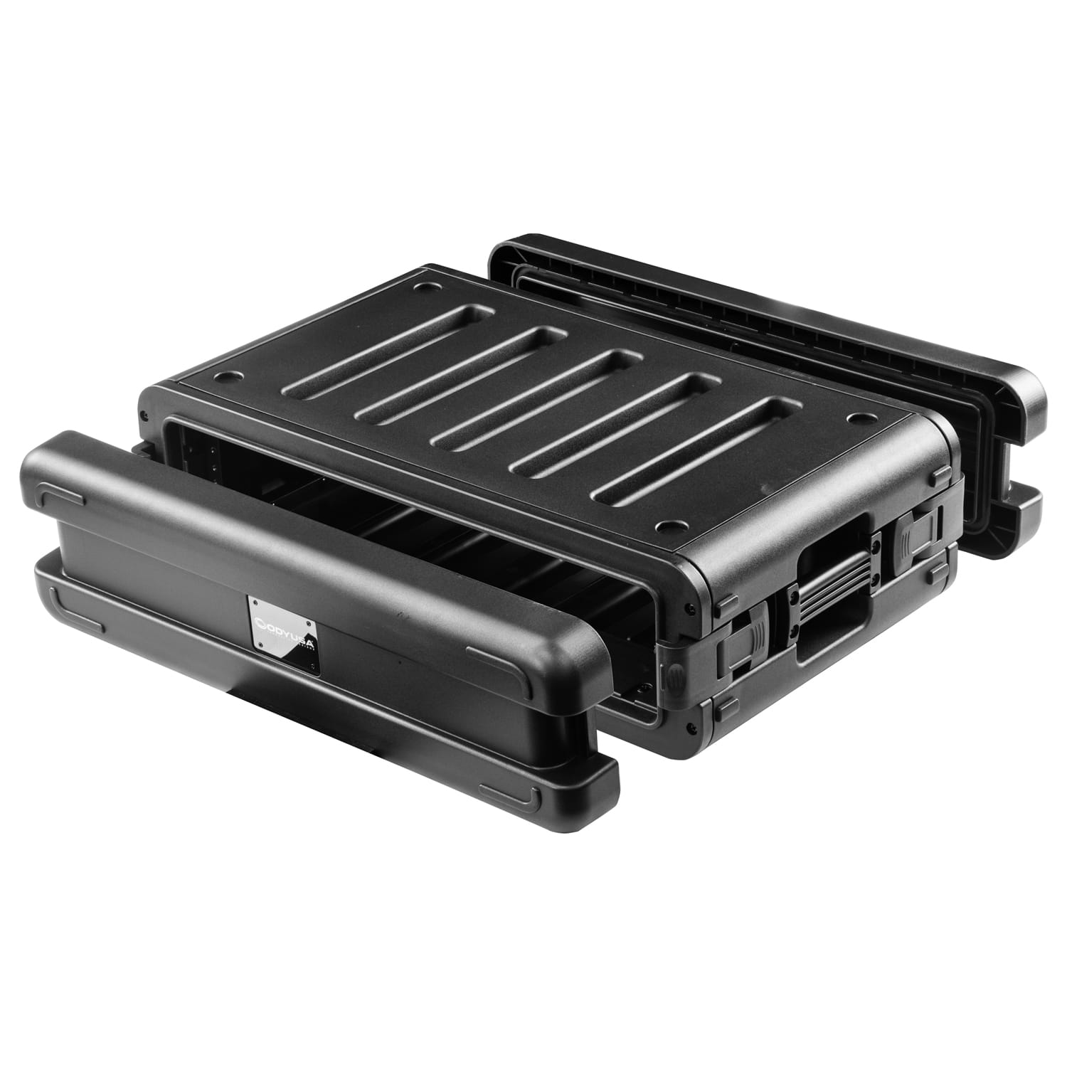 Odyssey VR2SMIC2ZP | Watertight 2U Rack Case with 2 Microphone Compartments