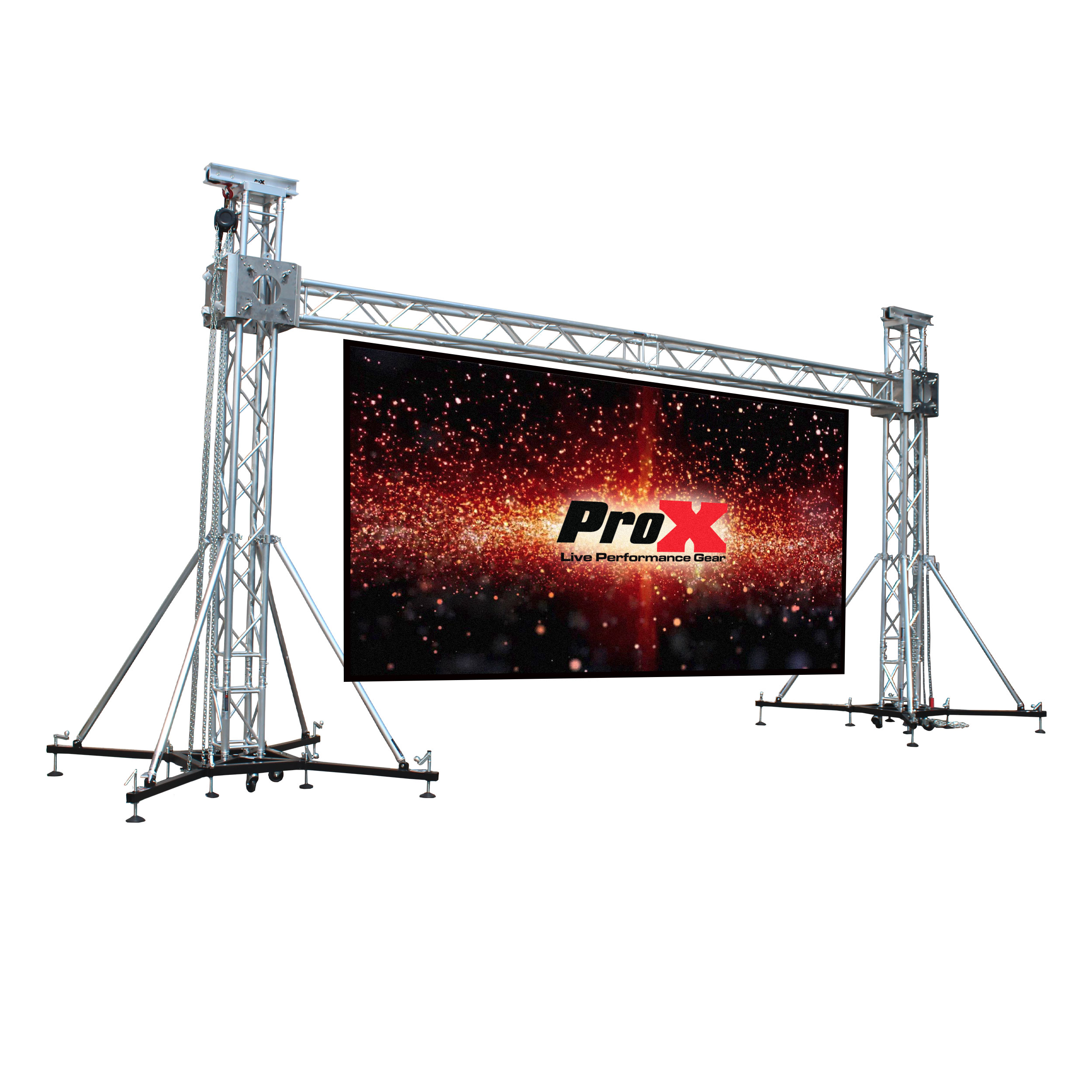ProX  XTP-GS2023 | LED Video Panel Truss Ground Support System 20'W x 23'H Outdoor w/ Hoist