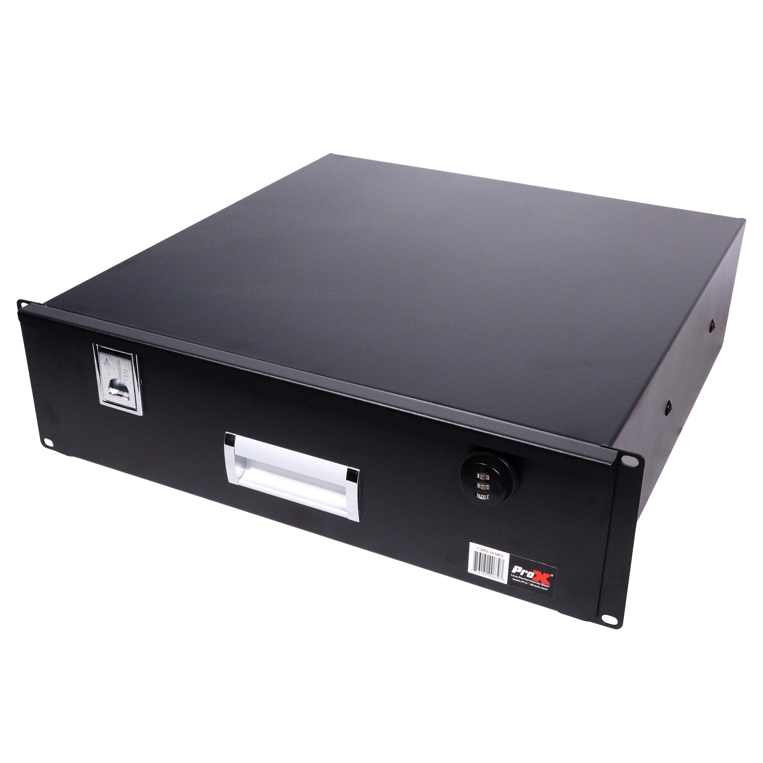 ProX T-3RD-18MK3 | 3U Rack Space 18" Depth Rack Mount Drawer with Programmable Lock