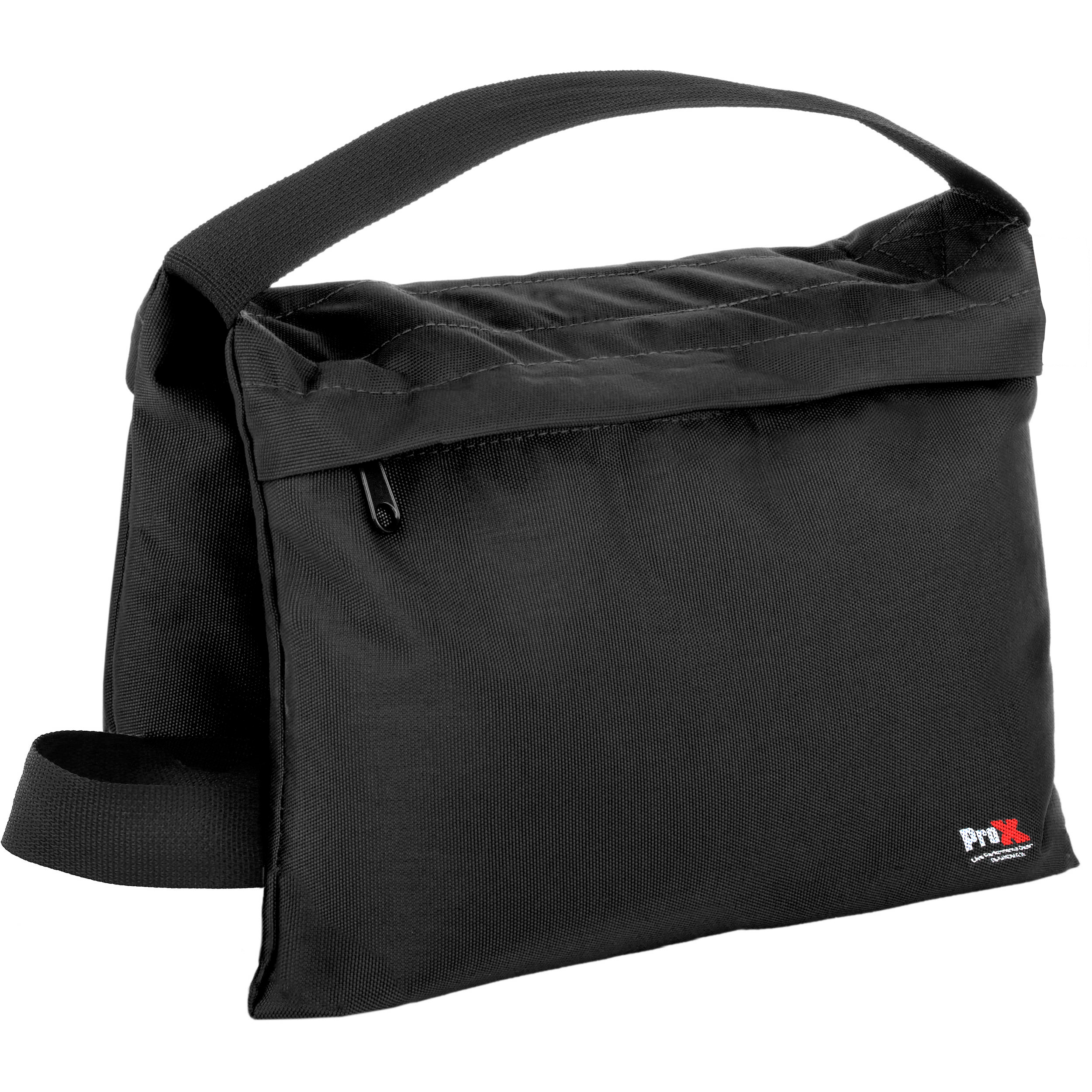 ProX XB-SANDBAG25 | 25lb Capacity Black Double Zipper Saddlebag Sandbag