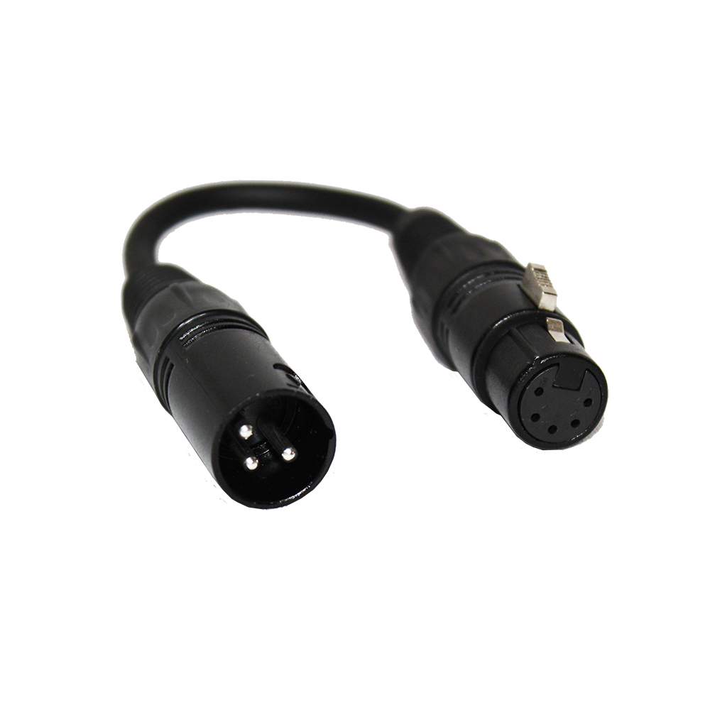 ProX XC-DMX3M5F (Male 3-PIN to Female 5-PIN Cable, Adapter)