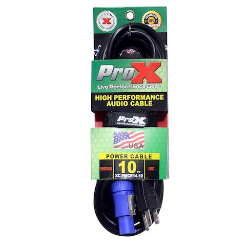 ProX XC-PWCE14-10 | 10ft PowerCON to Edison Cable