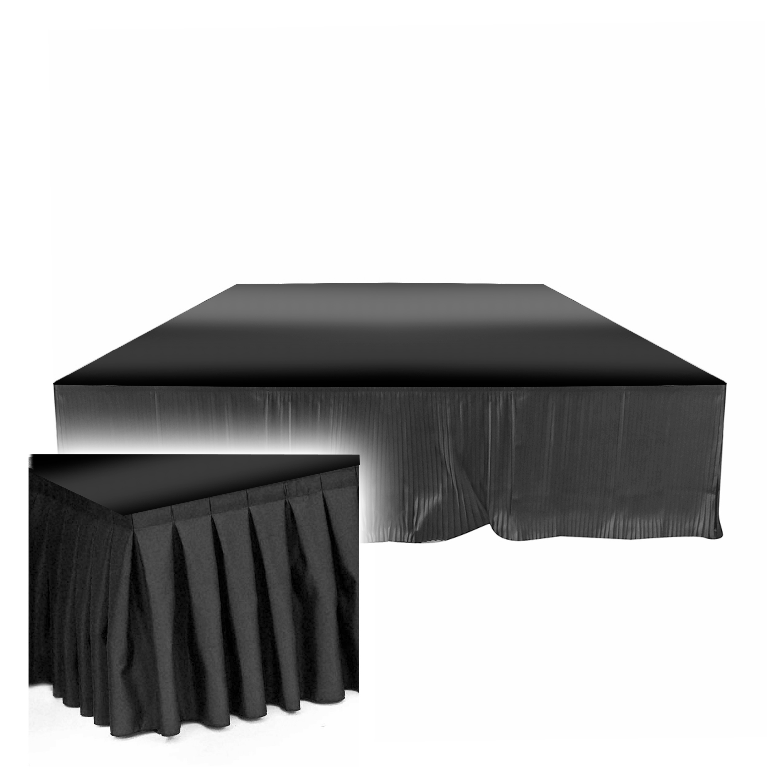 ProX XSQ-SKIRT40 | 40" Fabric Stage Skirt Black