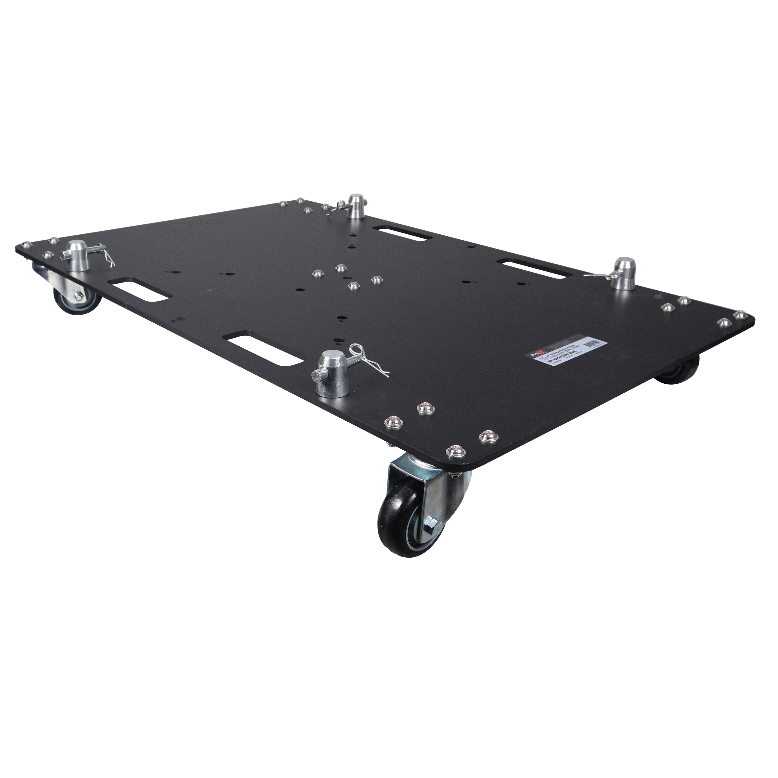 ProX XT-BP2430WBLK | 24" x 30" Rolling Base Plate with Locking Casters - Black