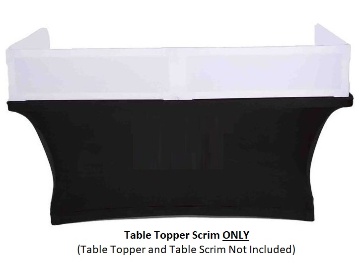 Scrim King TTP401-RS-W | Replacement Scrim for Table Top Facade (White)