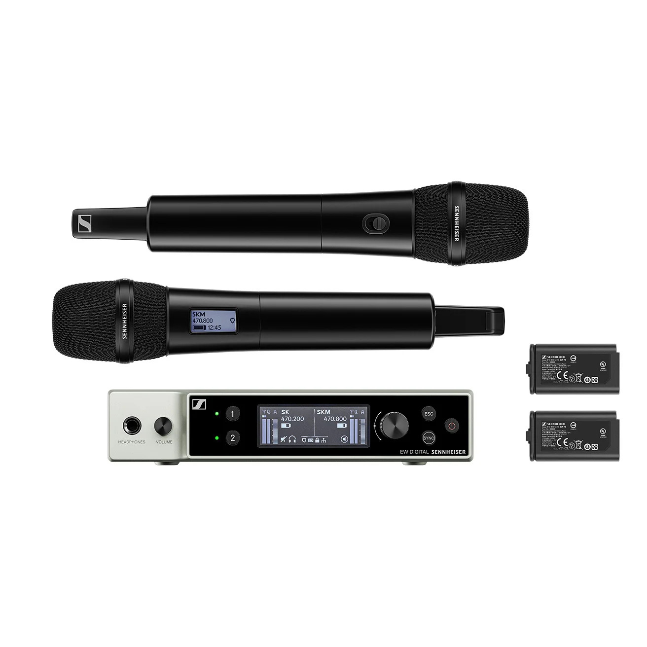 Sennheiser EW-DX 835-S Set (V5-7 Band) | Dual Handheld Wireless System