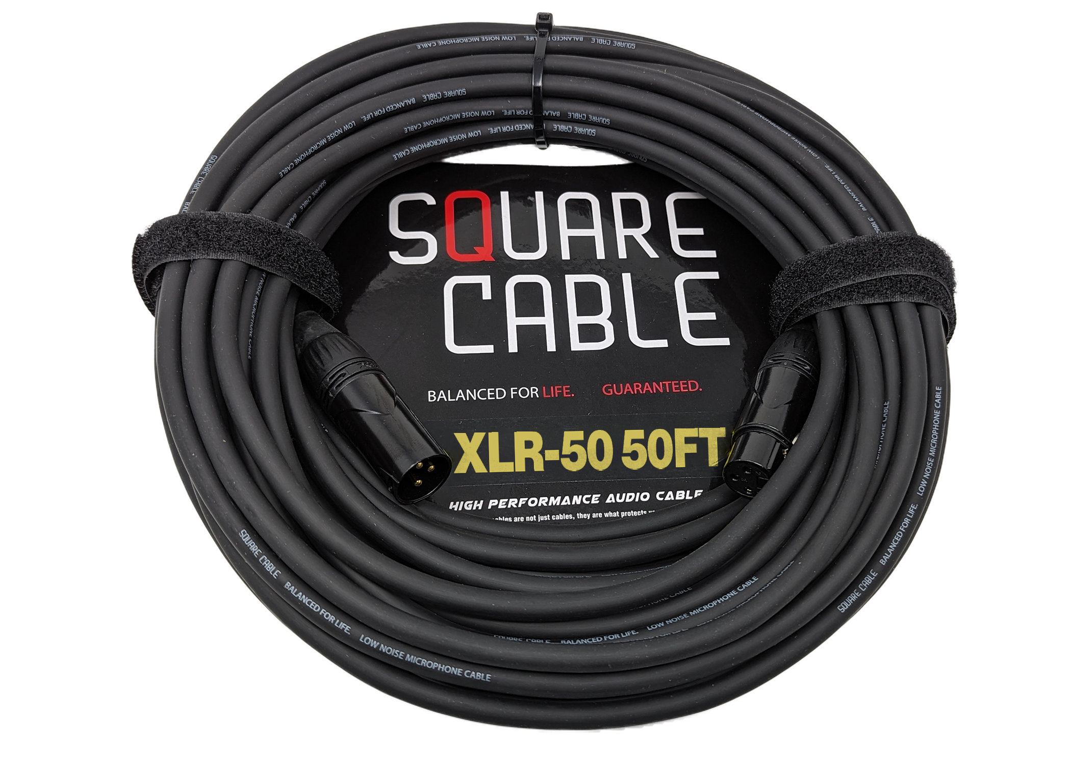 SquareCable XLR-50 | 50ft XLR to XLR Cable