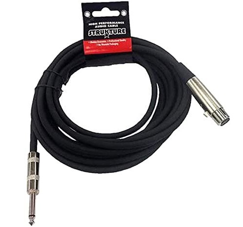 Strukture SMCHZ20 | 20ft XLR Female to 1/4in Mic Cable