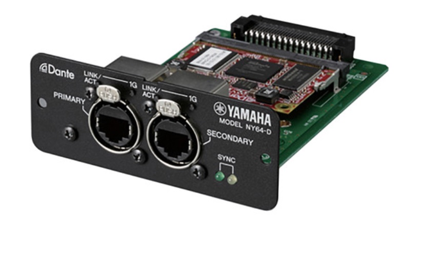 Yamaha NY64-D | Dante I/O Card for TF Mixers